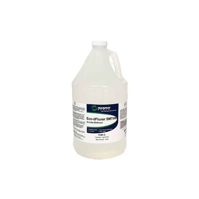 Eco-dFluxer SMT400 In-Line Defluxer, pH Neutral, Water-Based, Environmentally Friendly Inline and Batch Cleaner, 1 Gallon
